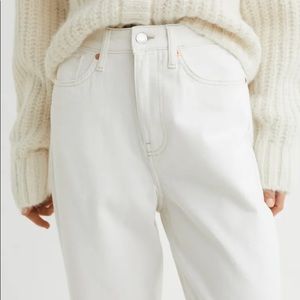 H&M White Loose Jeans